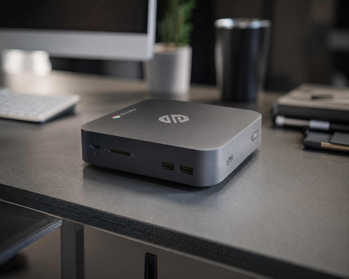 HP J5N50UT Chromebox Intel Celeron 2955U 1.40 GHz 4GB RAM 16GB SSD Mini PC Desktop Computer (Renewed)